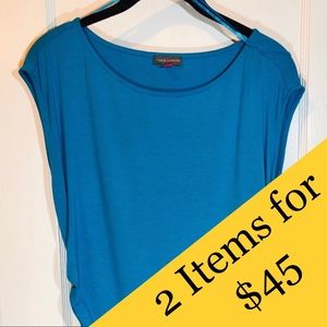 ✨Vince Camuto Blue Short Sleeve Top